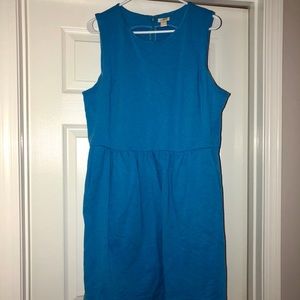 J. Crew Blue Sleeveless Dress